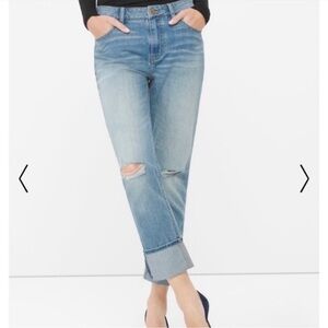 White House Black Market boyfriend distressed jeans 2
